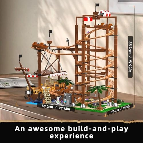 Roller Coaster and Pirate Ship Construction Set (11013) - Amusement Park