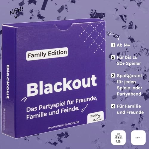 Blackout Family Edition - Party Game 55 cards