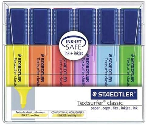 St364 Wp6 - Highlighter Wallet Pack Of 6