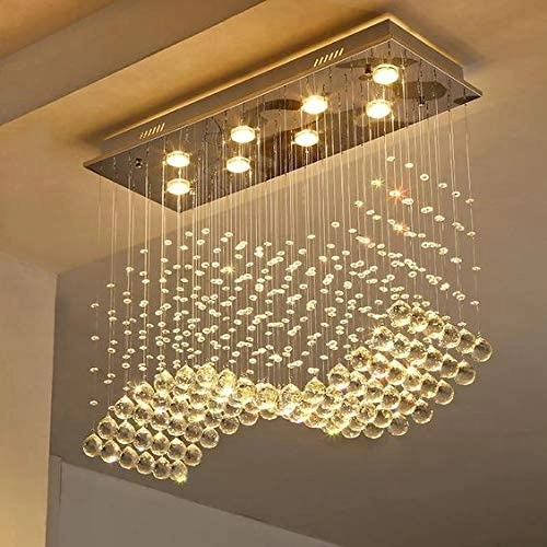 Discount4product D4P-Wave-A1 - Pendant 8 * 26 Cm Warmwhite