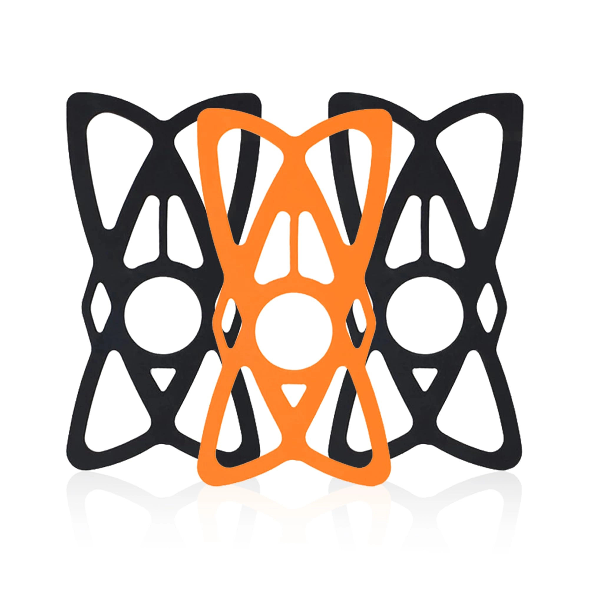 GRAND PITSTOP Silicone Grip Bands - Pack of 3 Spiderweb Style