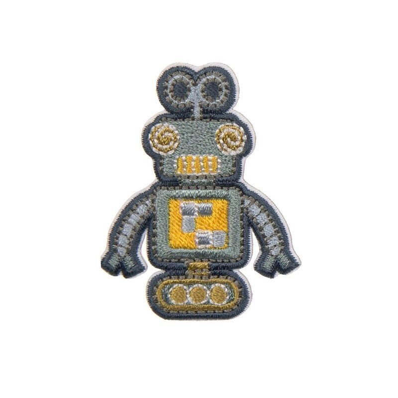 Textile Woven Sticker Stick On Robots Bundle