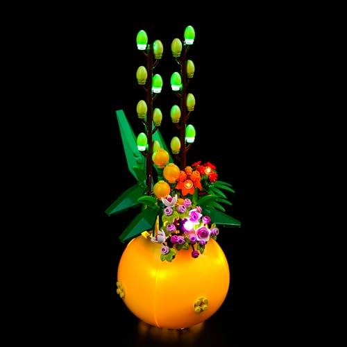 40588 Flower Pot - Copper Line USB cable and battery compartment