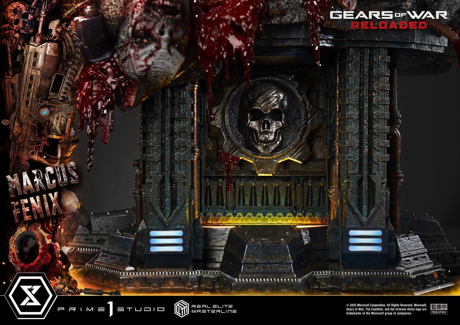 Marcus Fenix - Gears of War: Reloaded Real Elite Masterline - 1/3 scale LED Illumination Statue