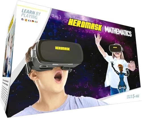 VR Headset - black + Maths educational games - 5-12 years