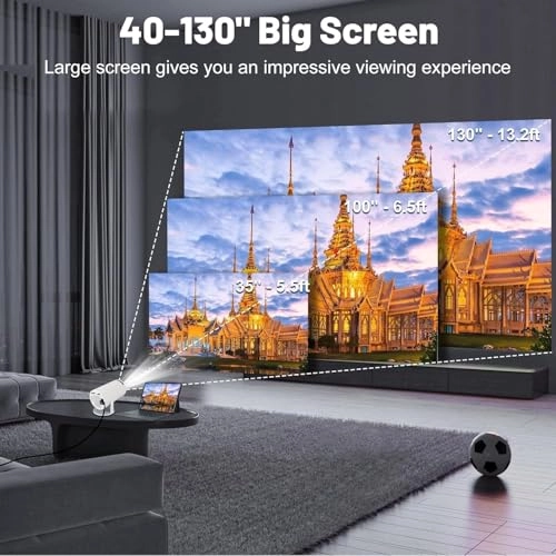 Portable Mini Projector 8000 Lumen