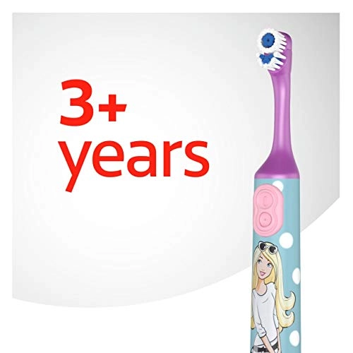 Barbie Extra Soft Electric Toothbrush - Battery Powered 3+ Years + Barbie Anticavity Toothpaste - 80g + Automatic Hands-Free Wall Mounted Toothpaste Dispenser - 5 Hole Toothbrush Holder