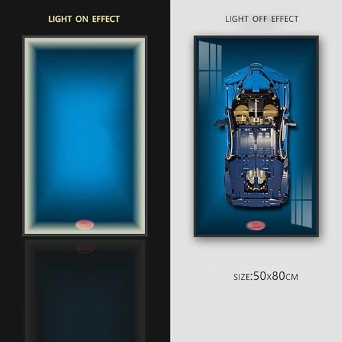 Display Wallboard - for LEGO 42083 Bugatti with Light