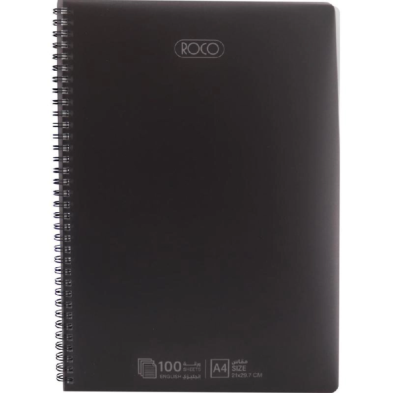 Notebook 19 X 26 cm Spiral - Grid 100 Sheets