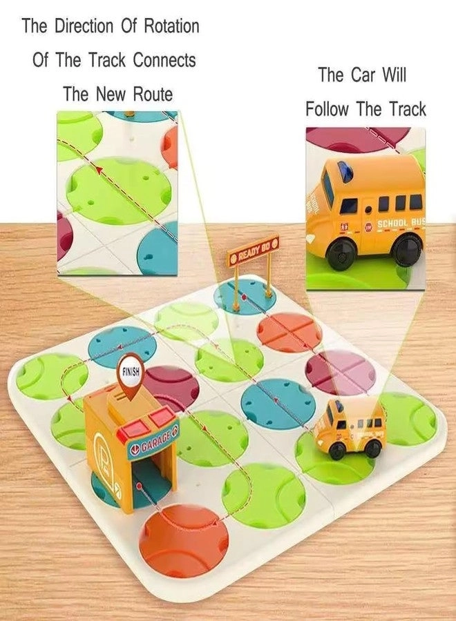 DIY Track Maze Race Car Track - School Bus