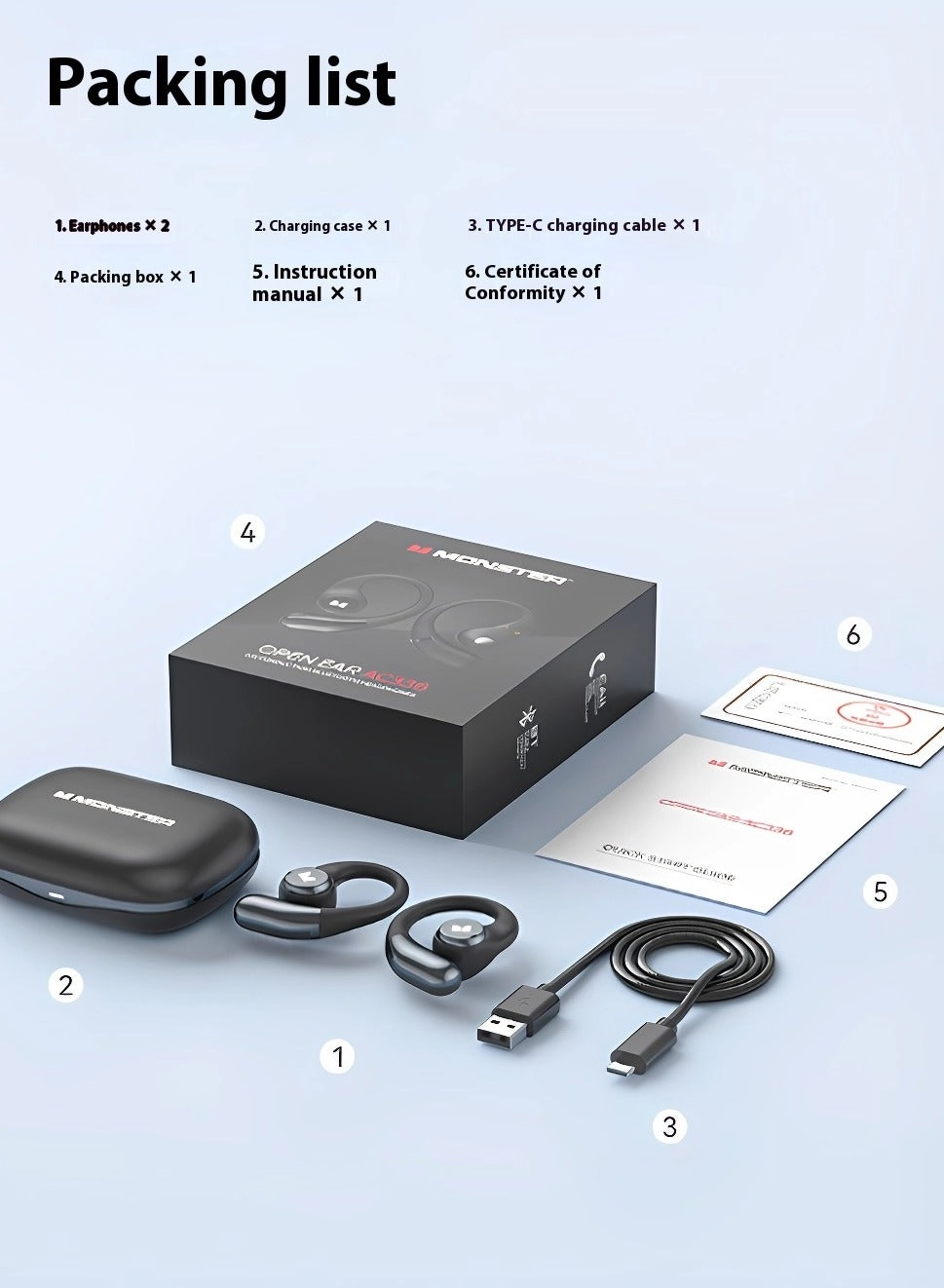 Open Ear AC336 Wireless Headphone