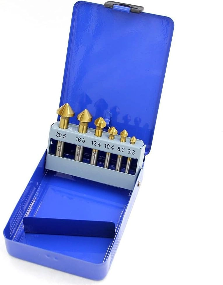 Countersink Drill Bit Set - high speed steel 4341 6pcs 6.3-20.5mm
