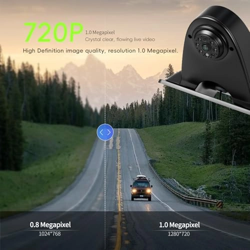 Brake Light Rear View Backup Camera - Night Vision Wired 720P