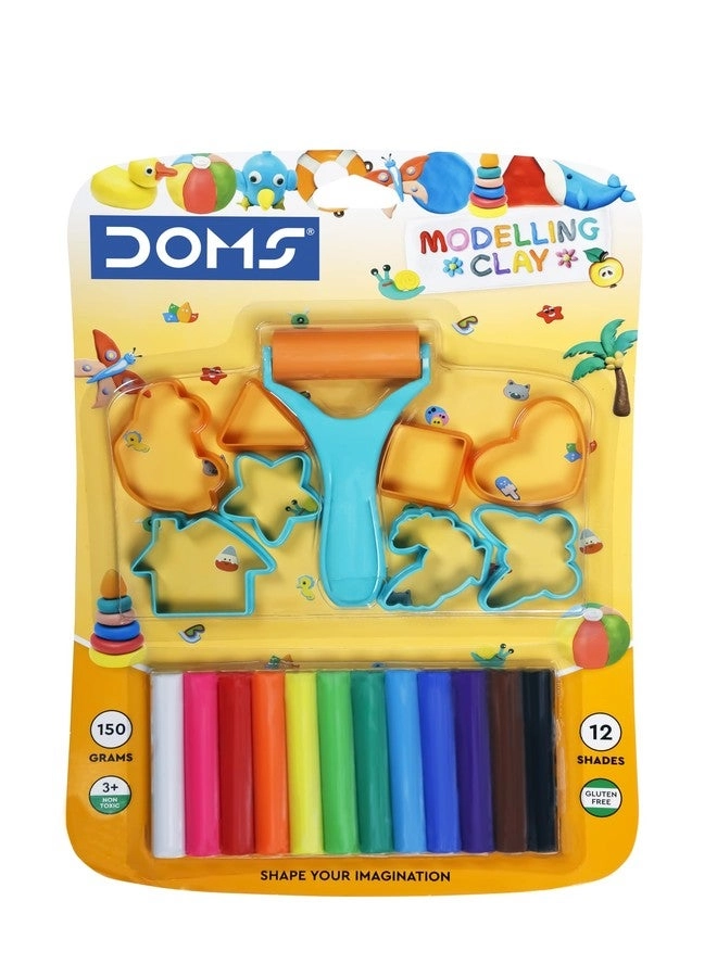 DOMS Modelling Clay - 12pcs.