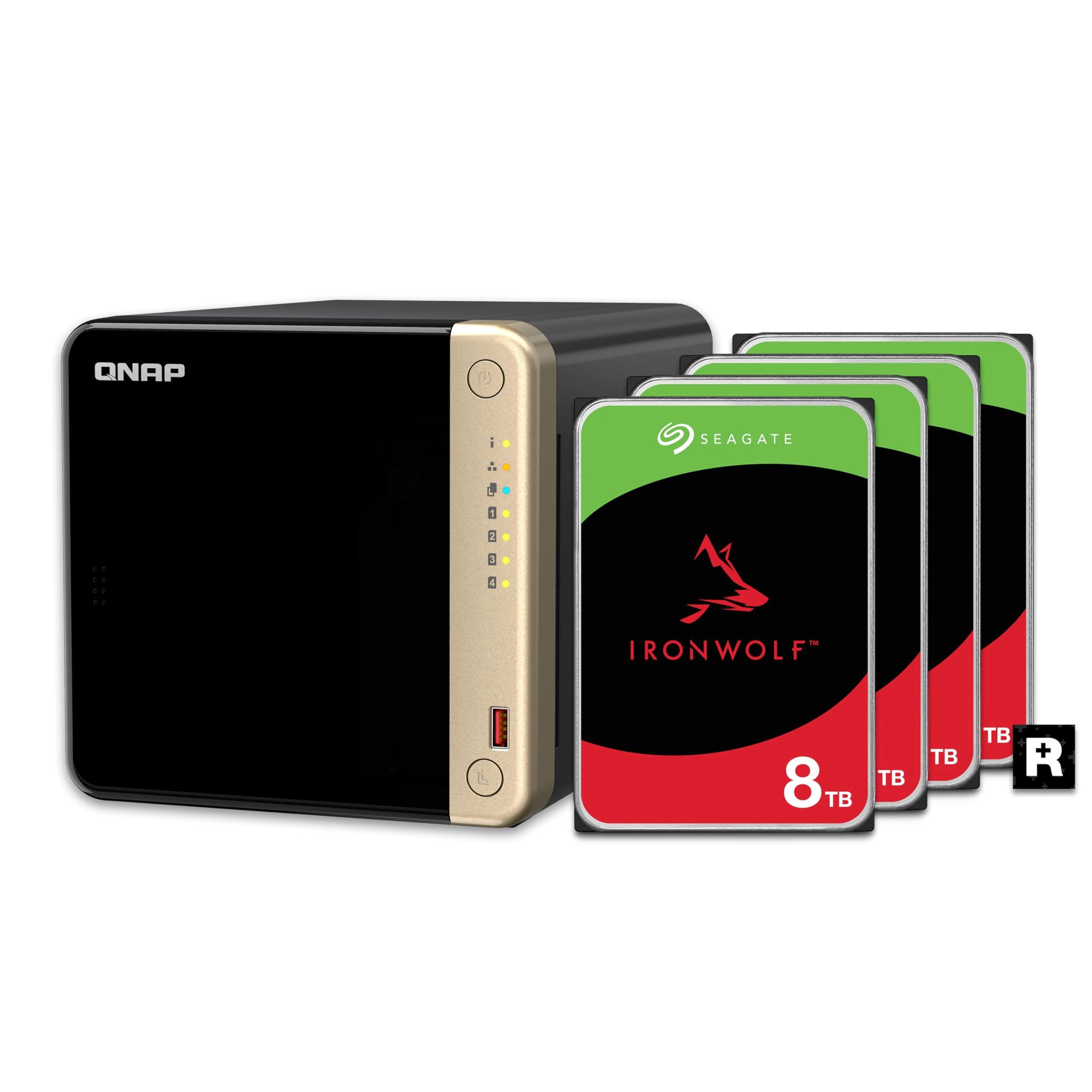 QNAP TS-464 4-Bay 24TB - Bundle