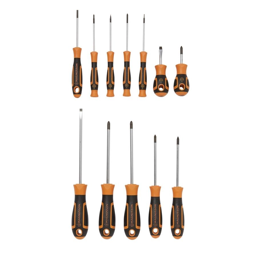 MAGNUSSON SCS04 Slotted and Phillips Screwdriver Set (12 Pcs)