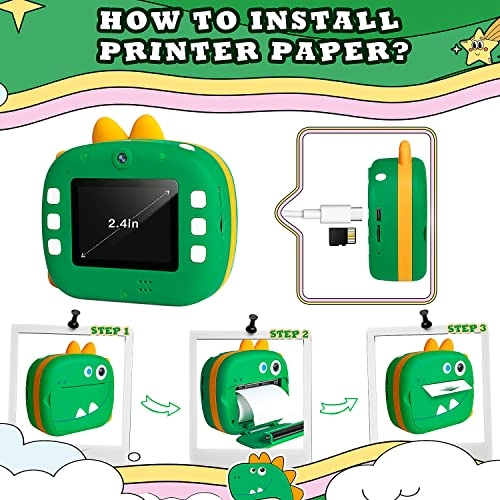 Instant Print Camera for Kids