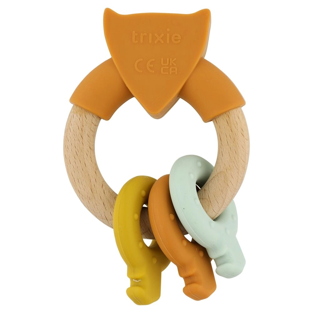 Activity Ring - 3 months Wooden Silicone Mr. Fox