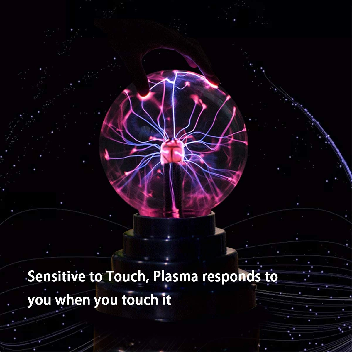 Plasma Ball - Mood Light Black
