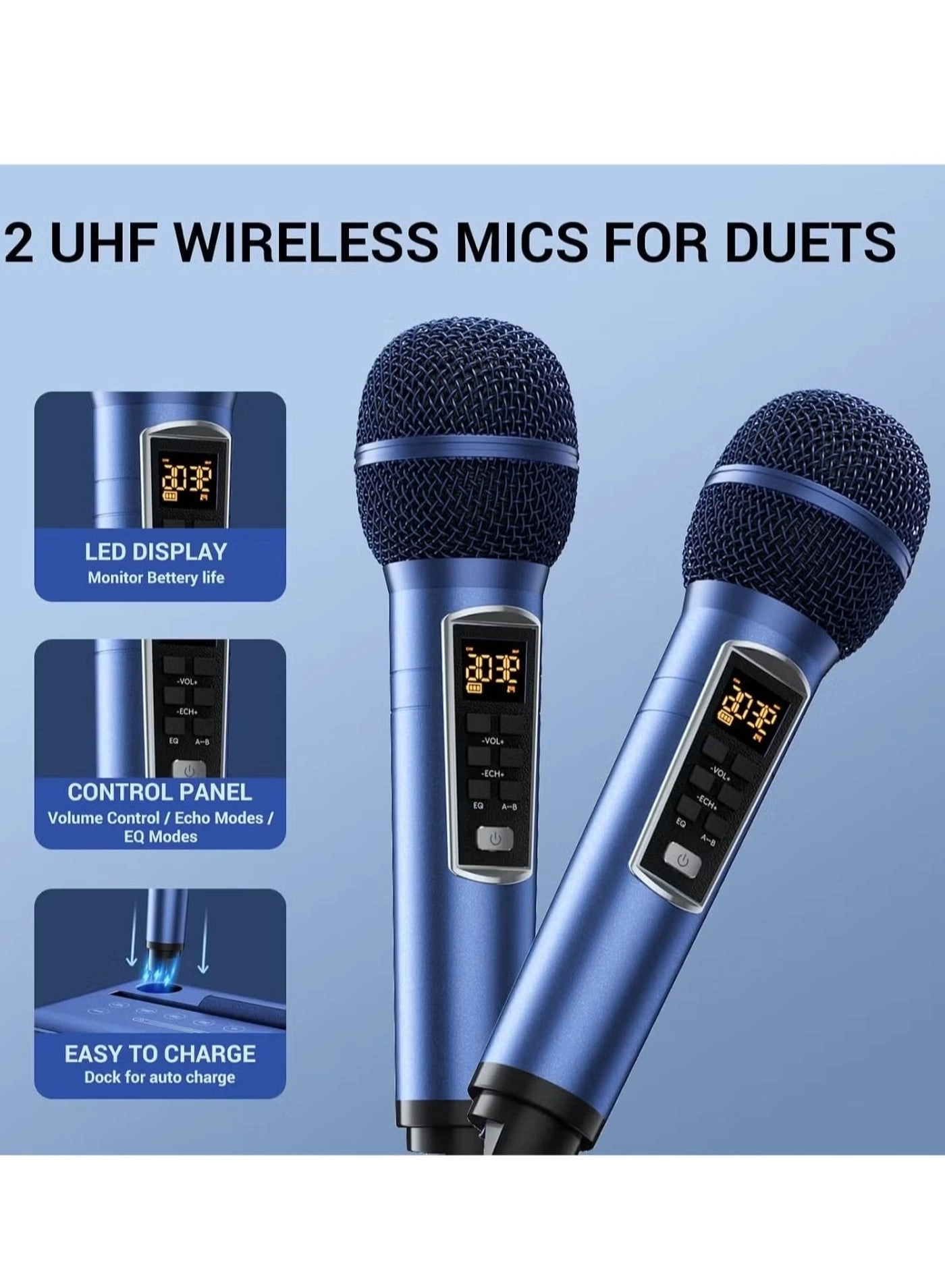 S39 PRO - 2 Wireless Microphones