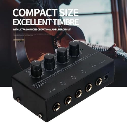Headphone Amplifier - 4 Channel High Power US Plug