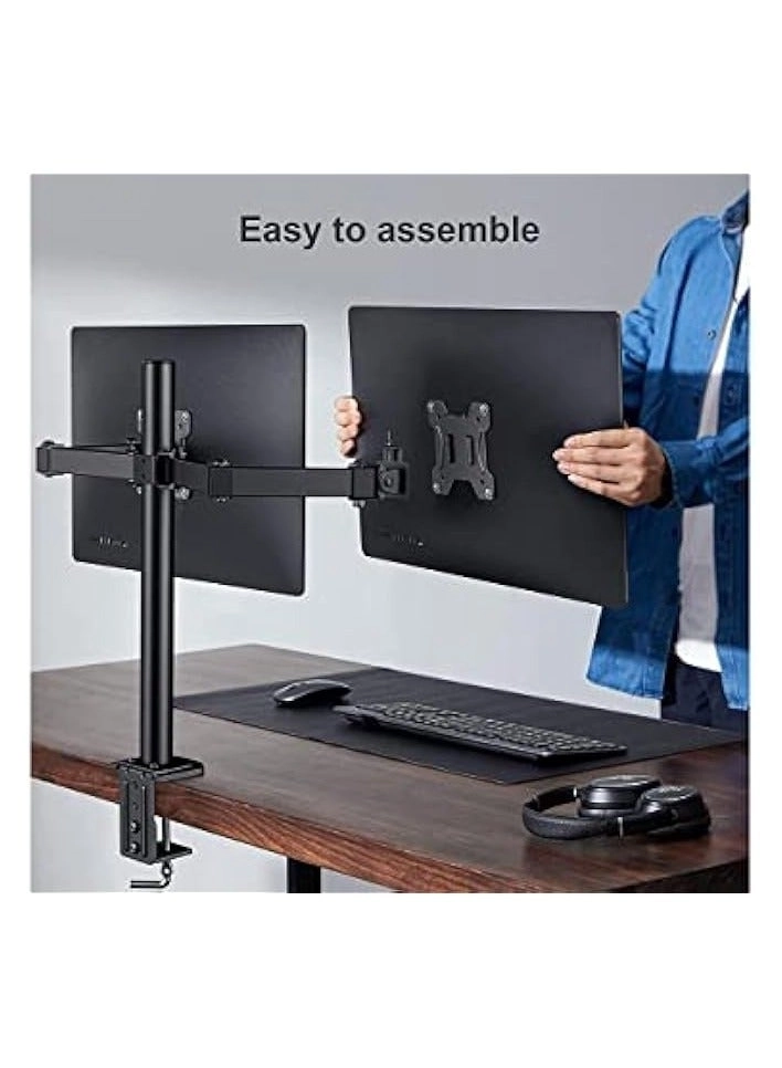 Dual Monitor Mount - 2 Monitors 32 inches 75mm or 100mm
