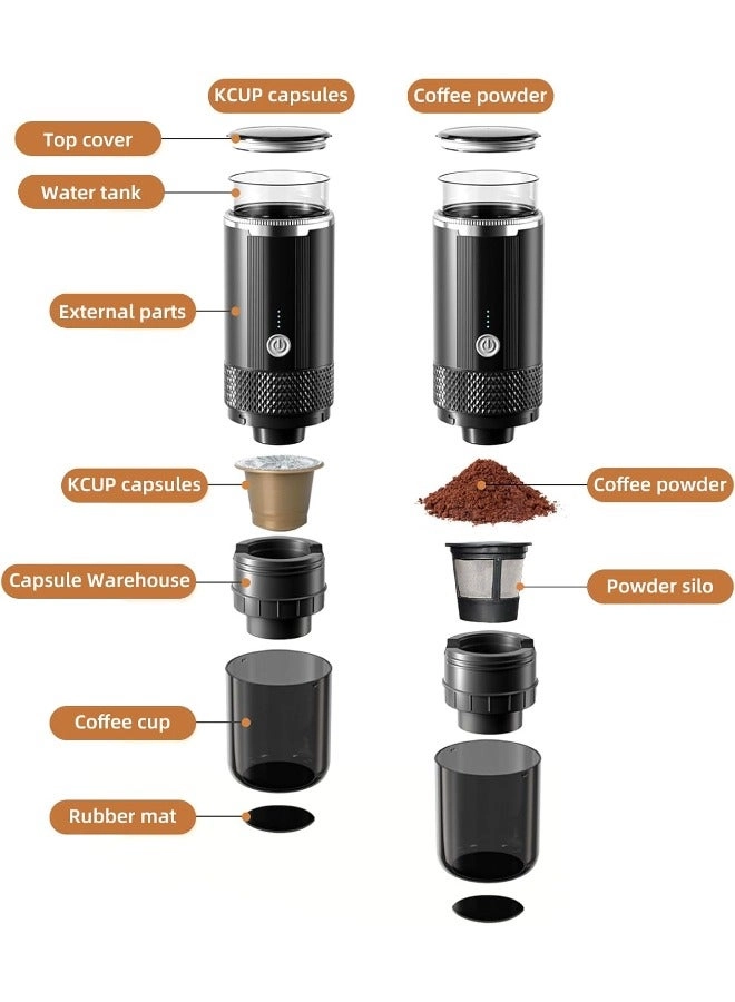 Portable Electric Espresso - Cordless Rechargeable Handheld