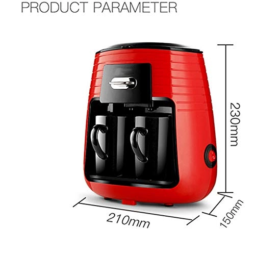 Double cup coffee machine - One-button Operation Removable Tank