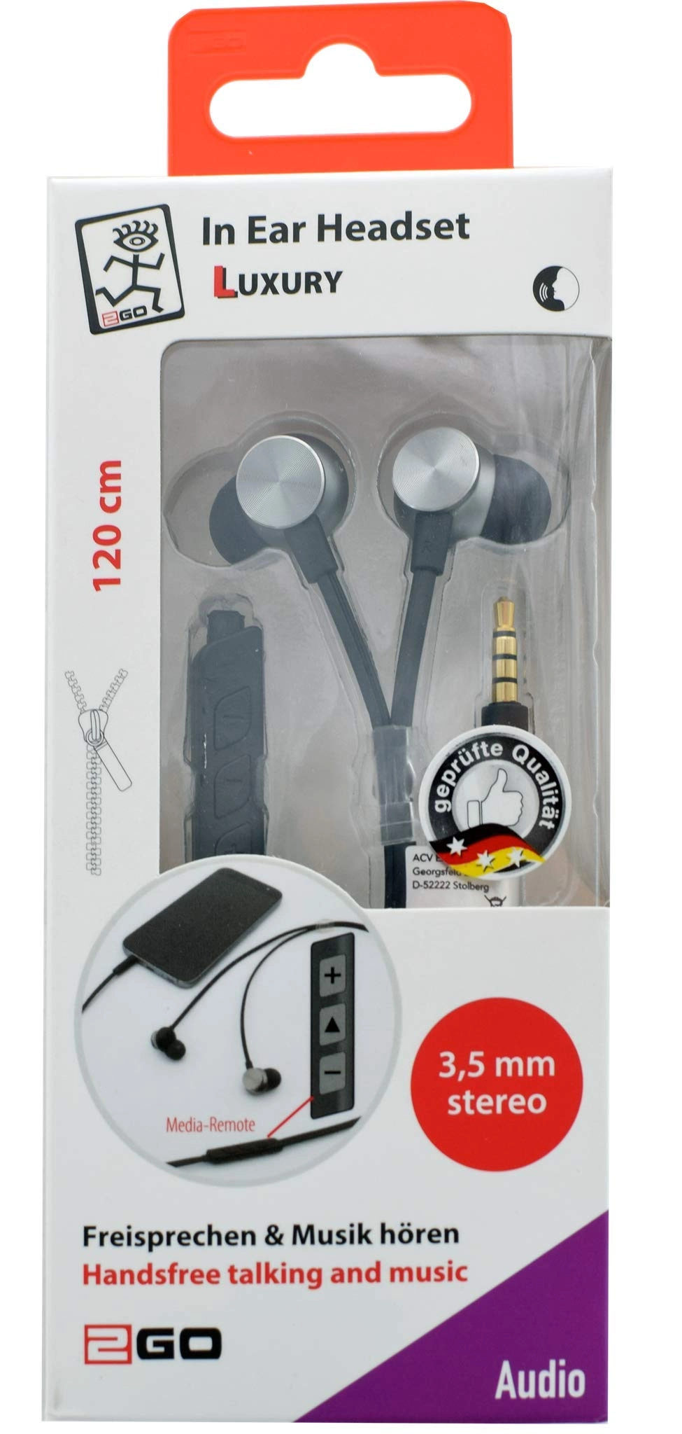 2GO Luxury Wired Headset
