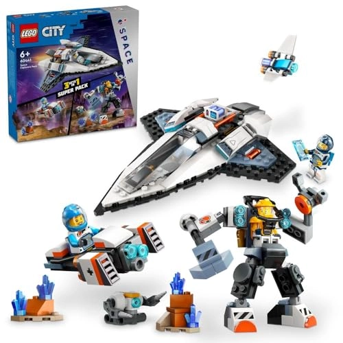 Construction Mech (60428) + Interstellar Spaceship (60430) + Space Hoverbike (30663)