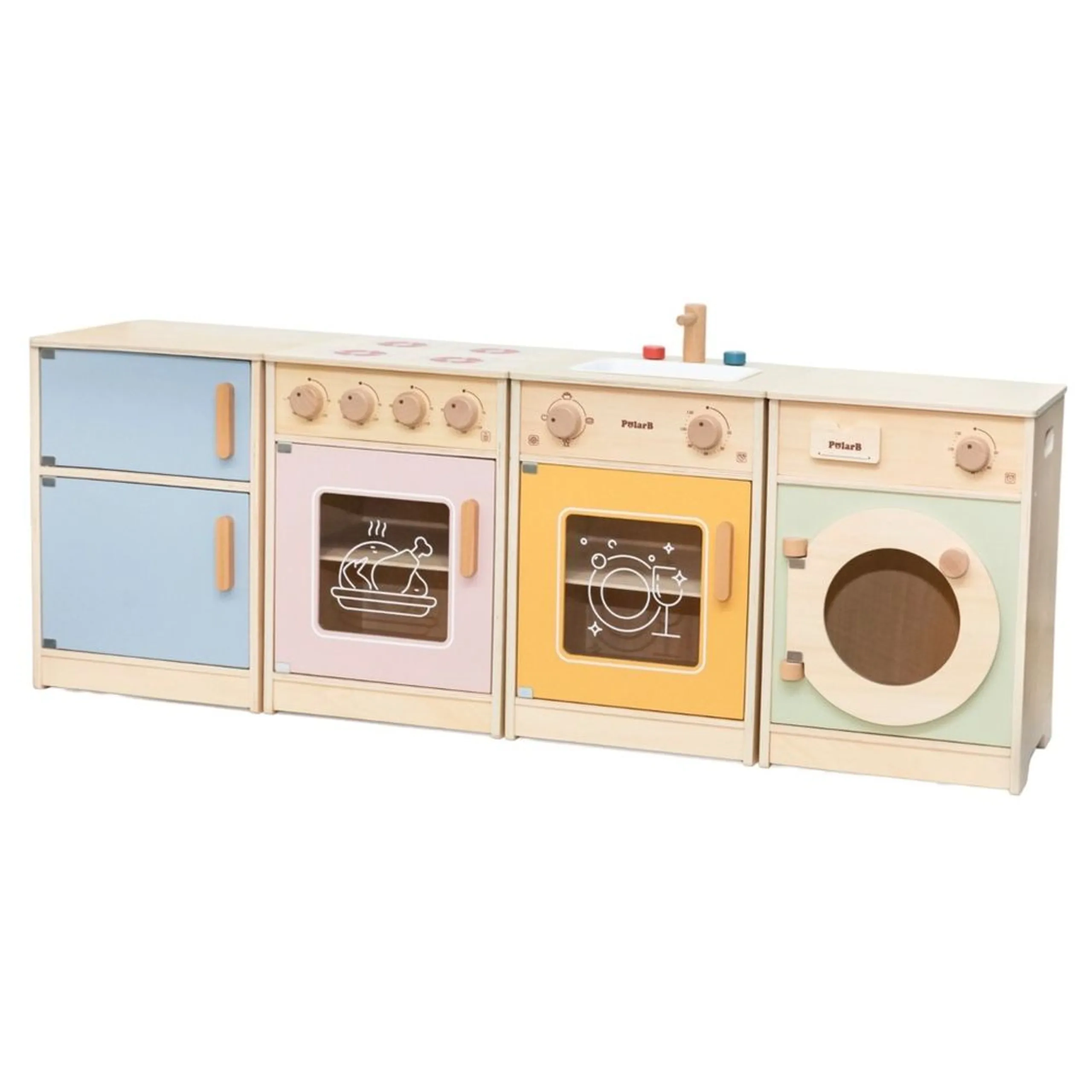 PolarB Wooden Kitchen Set