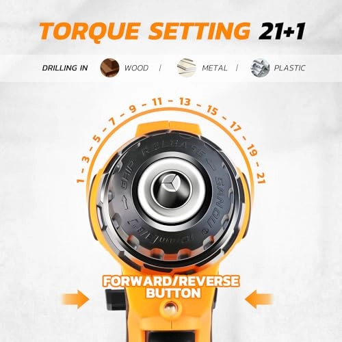 18V Max Variable Speed Cordless Drill/Driver - 1300