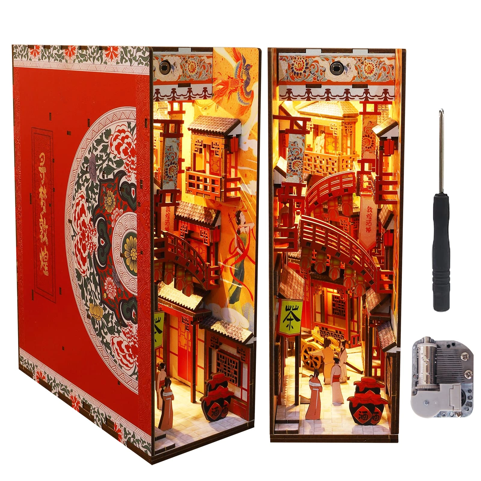 Book Nook - 3D Wooden Sensor Light