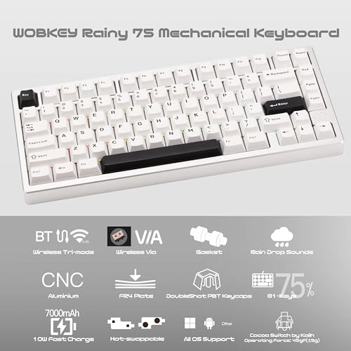 WOBKEY Rainy 75 - QWERTY Wired/Wireless