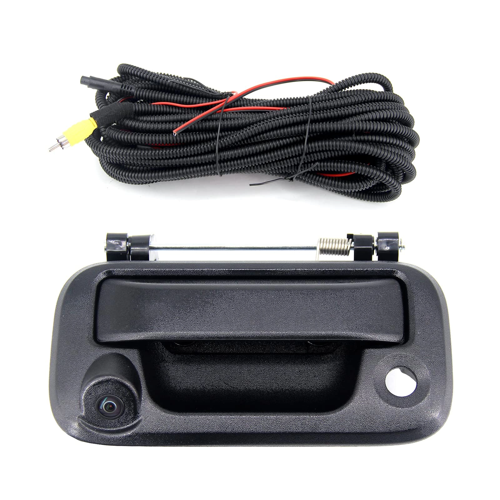 KingzAuto Rear View Backup Tailgate Handle and Reverse Parking Camera - starlight night vision RCA