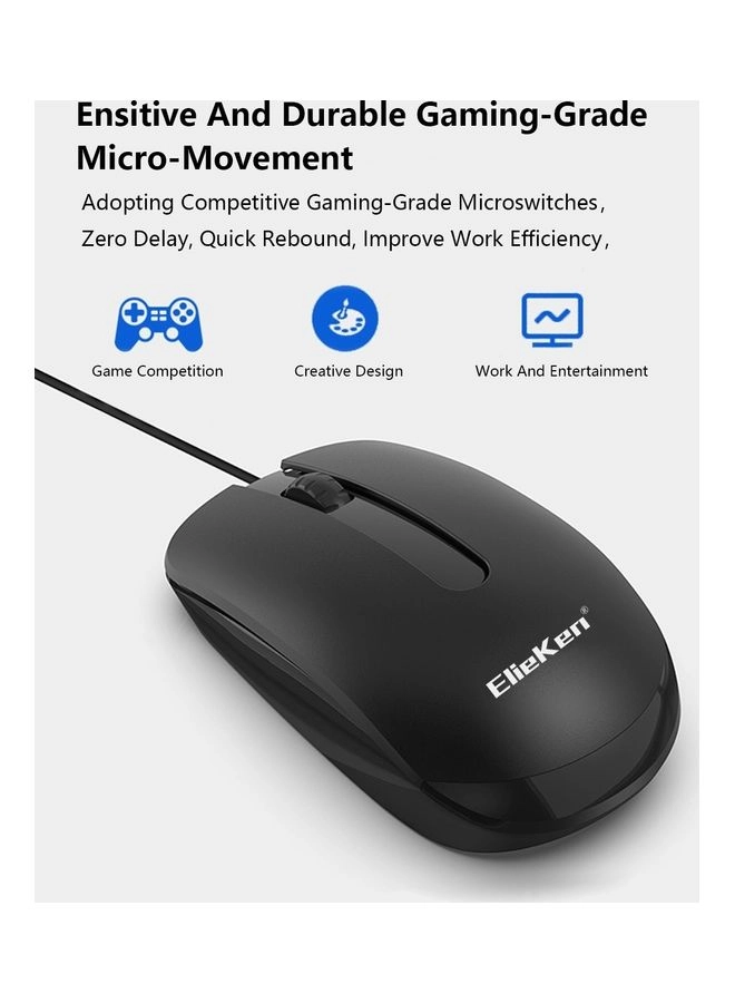 Wired Keyboard And Mouse Combo - Wired