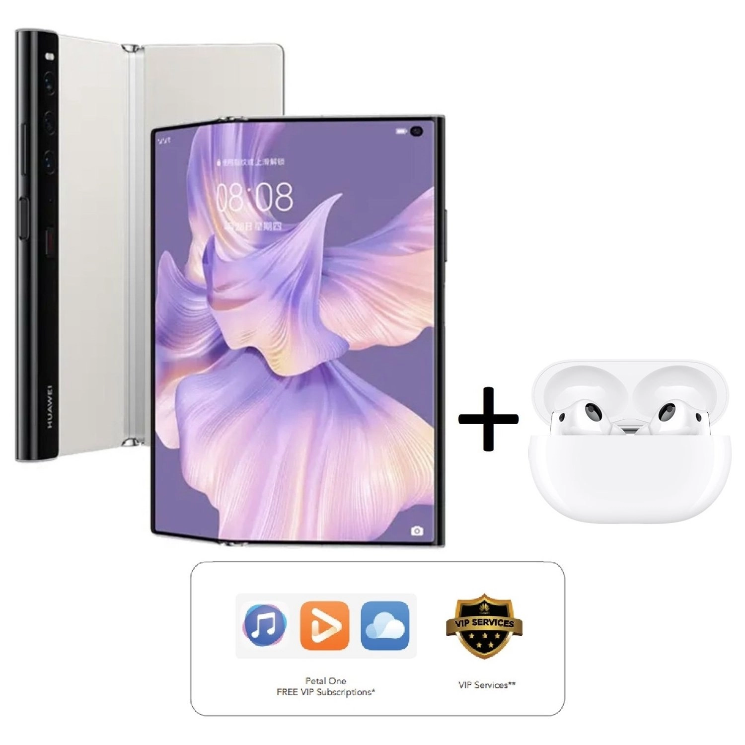 Huawei Mate Xs 2 - 8GB 512GB + FreeBuds Pro 2 - Ceramic White