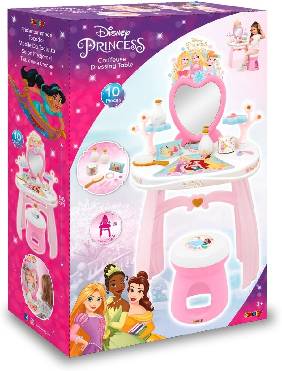 Disney Princess 2-In-1 Dressing & Makeup Table Set (sim-7600320250)