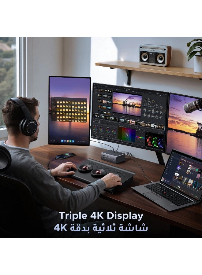 USB C Hub - 14-in-1 Triple Display