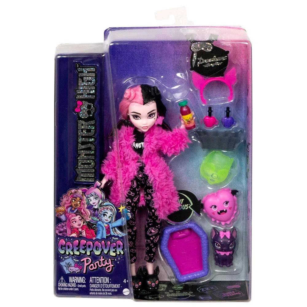 Draculaura Doll - Creepover Pet Bat