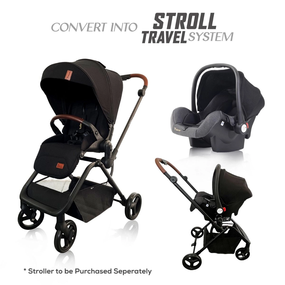 Stroll 1 - Black 0-12 months