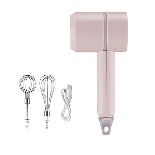 Hand Mixer - USB Rechargeable 3 Speed Pink
