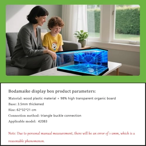 Luminous Display Case (42083) - 3 mm Acrylic UV protection Dustproof