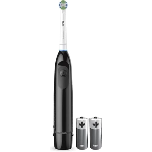Pro Precision Clean Electric Toothbrush - Black Battery-Powered 2 Batteries