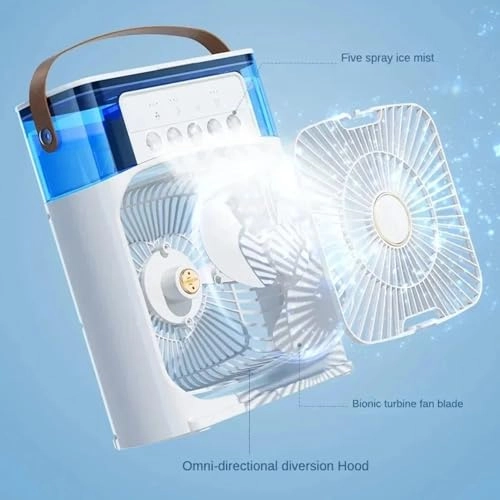 Portable Air Conditioner - 600ml 3 Speeds USB