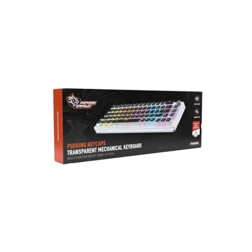 Pudding Keycaps Transparent Mechanical Keyboard - EN Wired