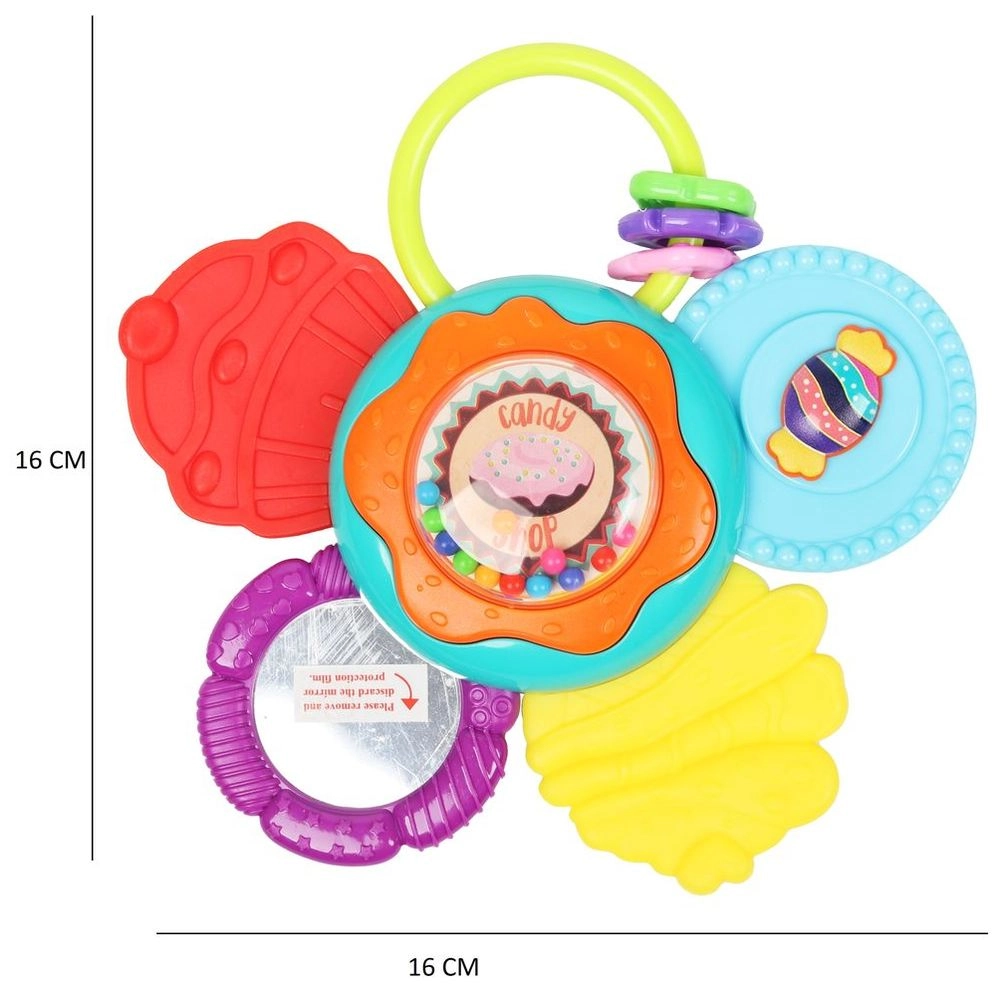 Baby Flower Sweet Candy Rattle Teether Toy - Suitable for 3 months and above