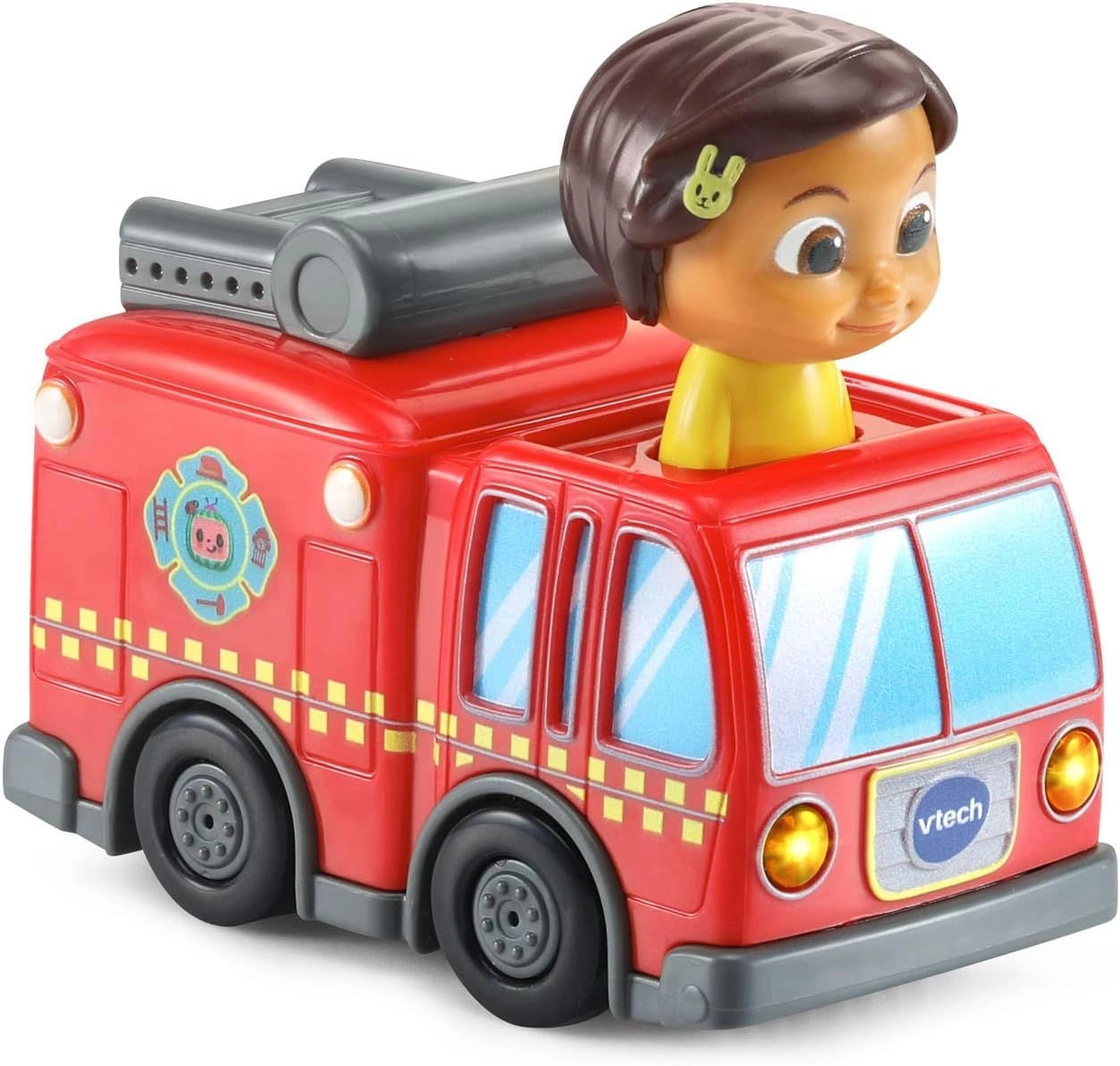 Cocomelon Go! Go! Smart Wheels Nina’s Fire Truck & Track - Fire Sounds & Songs