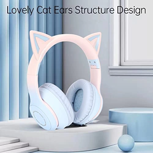 Cute Cat Ear Gaming Headphones Wireless Headset