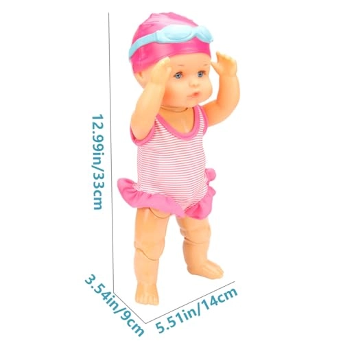 Swimming Baby Doll - 14x9x33cm Battery-Powered